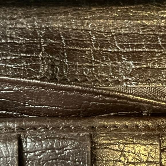 Gucci continental wallet lightning bolt in Navy w/COA vintage Rare - Picture 4 of 16